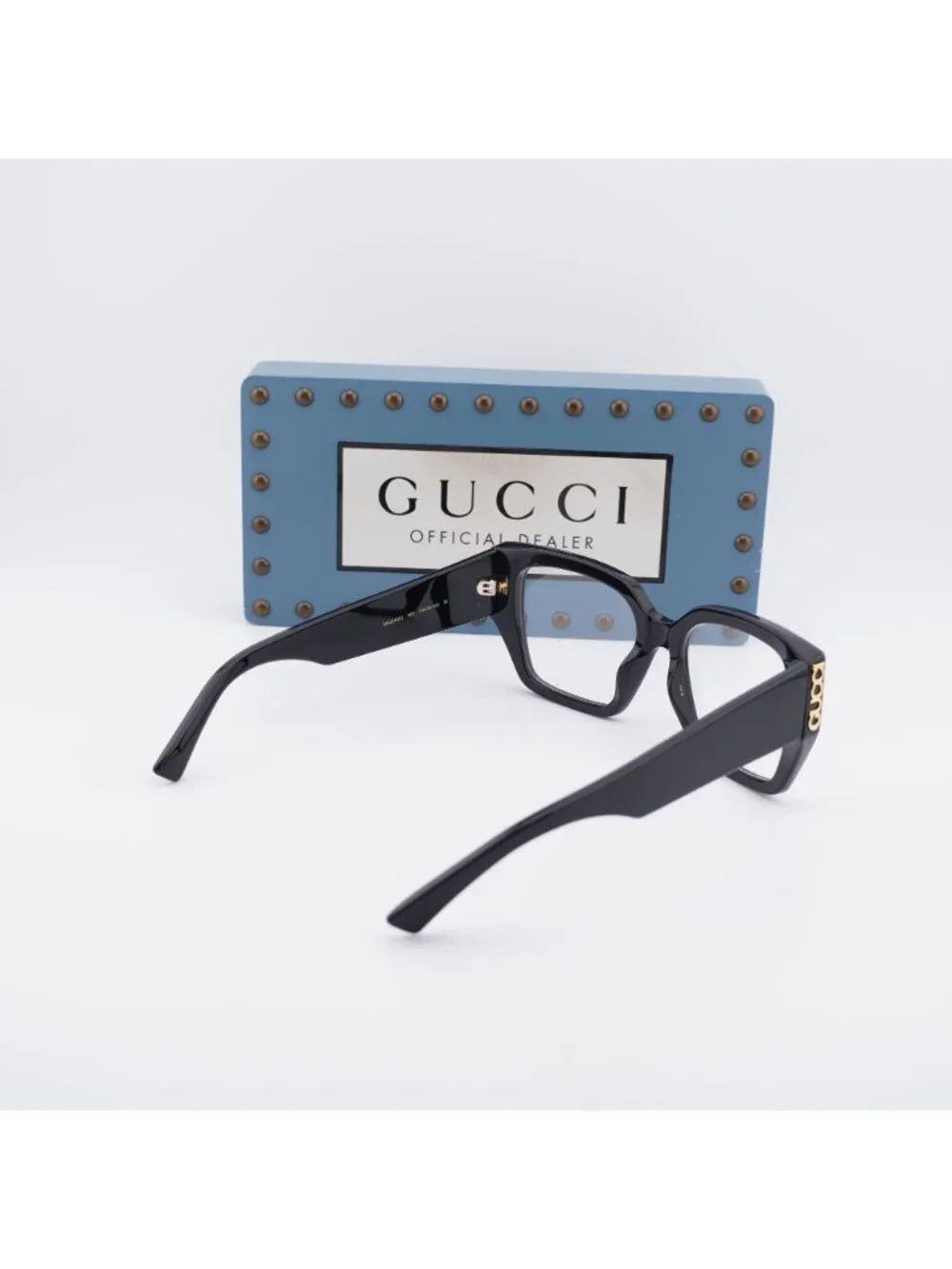 Gucci GG2042O 001 Square 53mm Eyeglasses - Black
